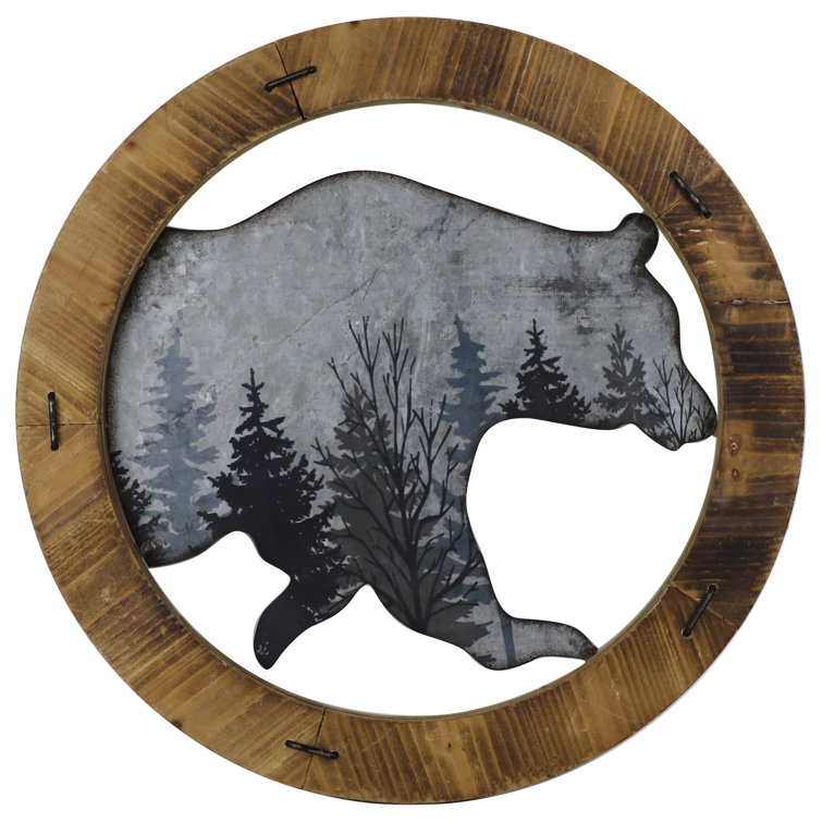 Loon Peak® Round Bear Wall Décor Wayfair